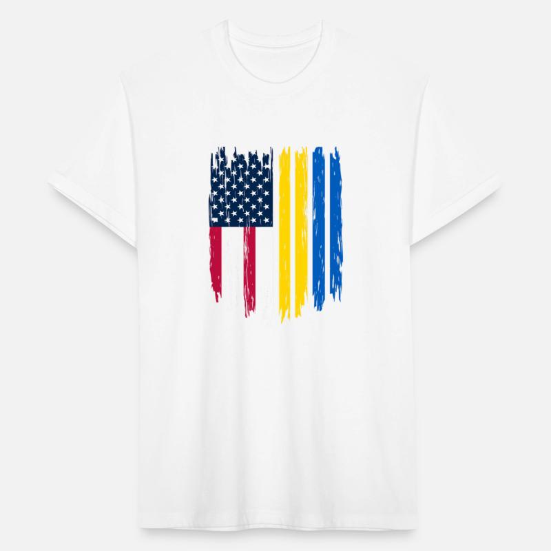 Foreigner Immigrant Usa United States Ukraine Flag