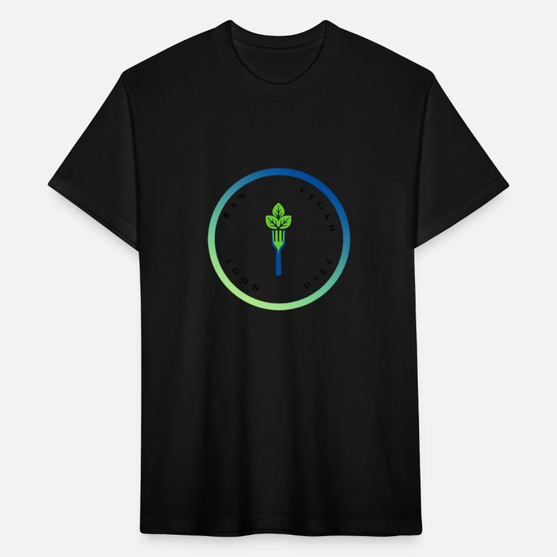 Fork with Greens Raw Vegan Food Diet Logo