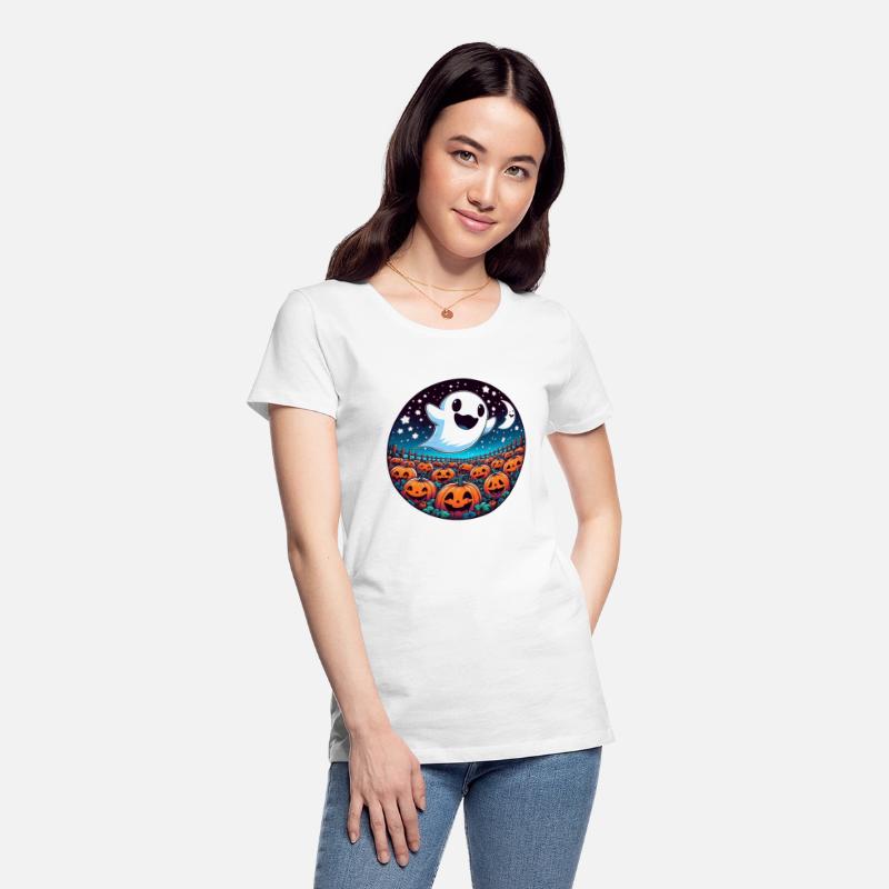 Friendly Ghost in the Pumpkin Patch