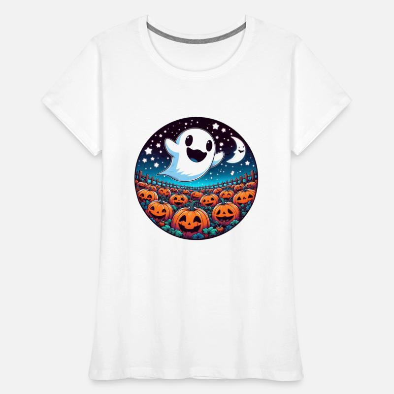 Friendly Ghost in the Pumpkin Patch