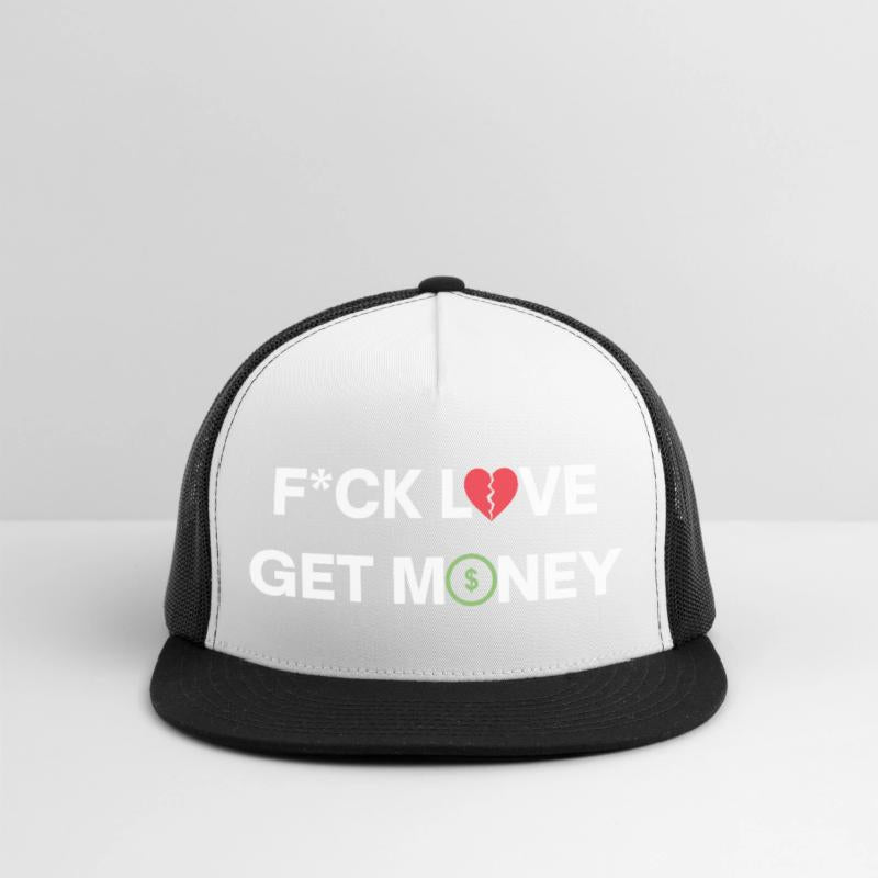 Fuck Love Get Money | Broken Red Heart Green Dolla
