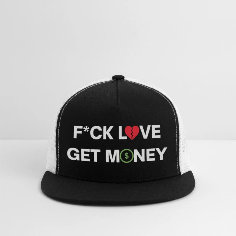 Fuck Love Get Money | Broken Red Heart Green Dolla