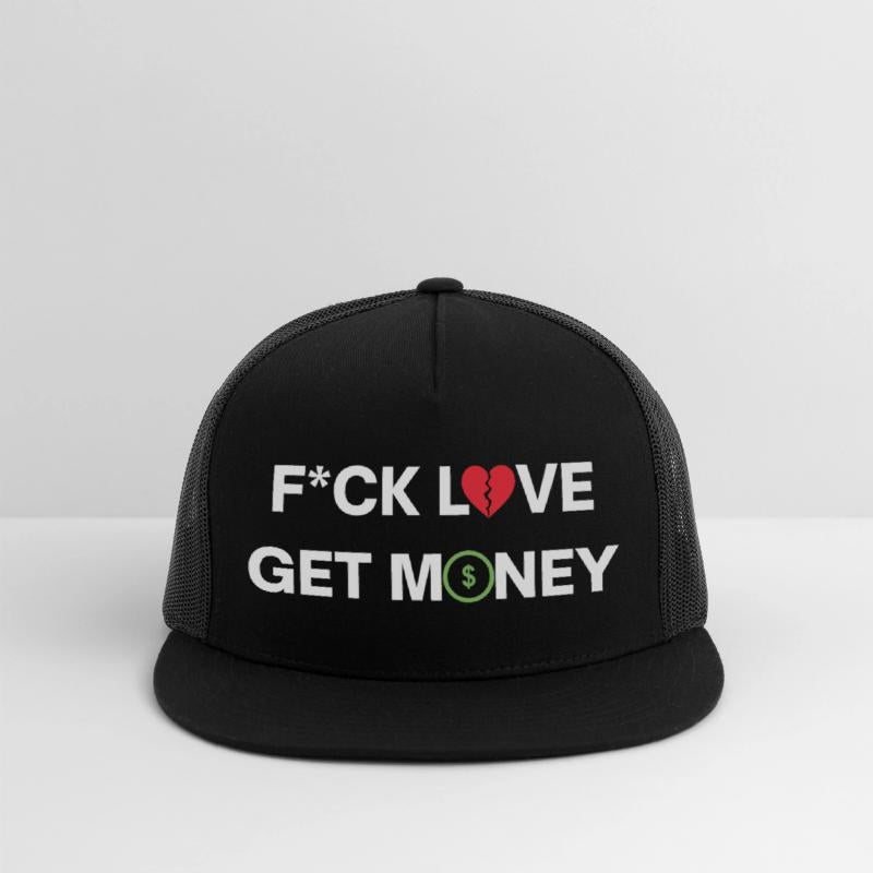 Fuck Love Get Money | Broken Red Heart Green Dolla