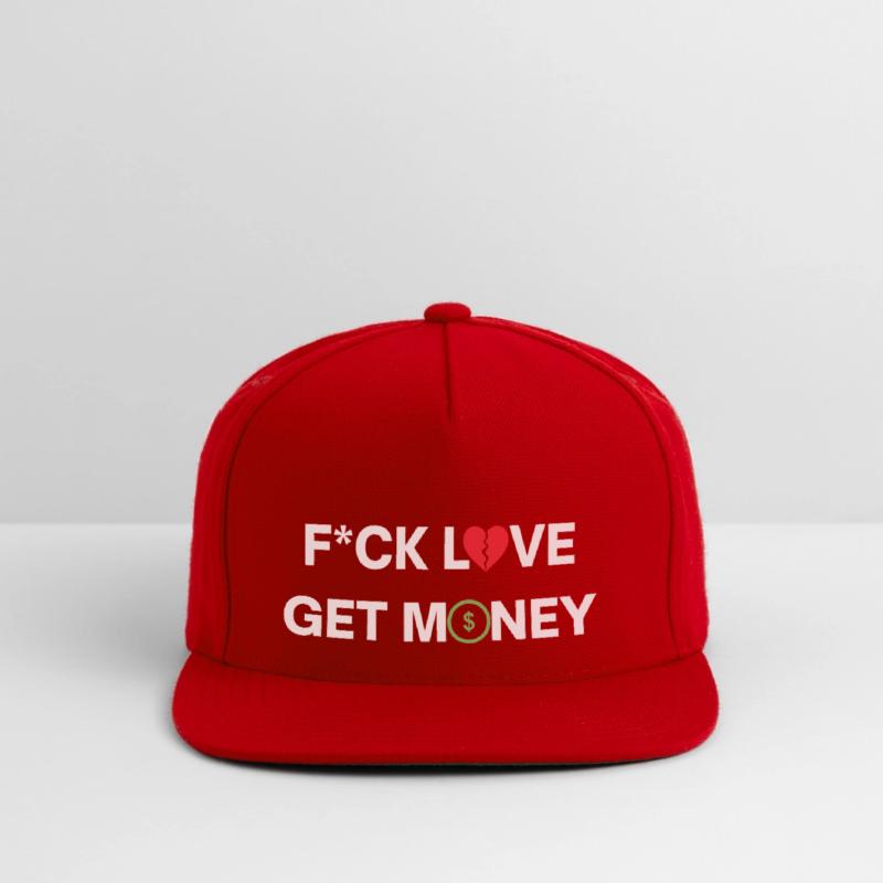 Fuck Love Get Money | Broken Red Heart Green Dolla
