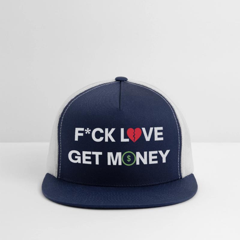 Fuck Love Get Money | Broken Red Heart Green Dolla