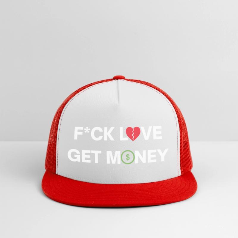 Fuck Love Get Money | Broken Red Heart Green Dolla