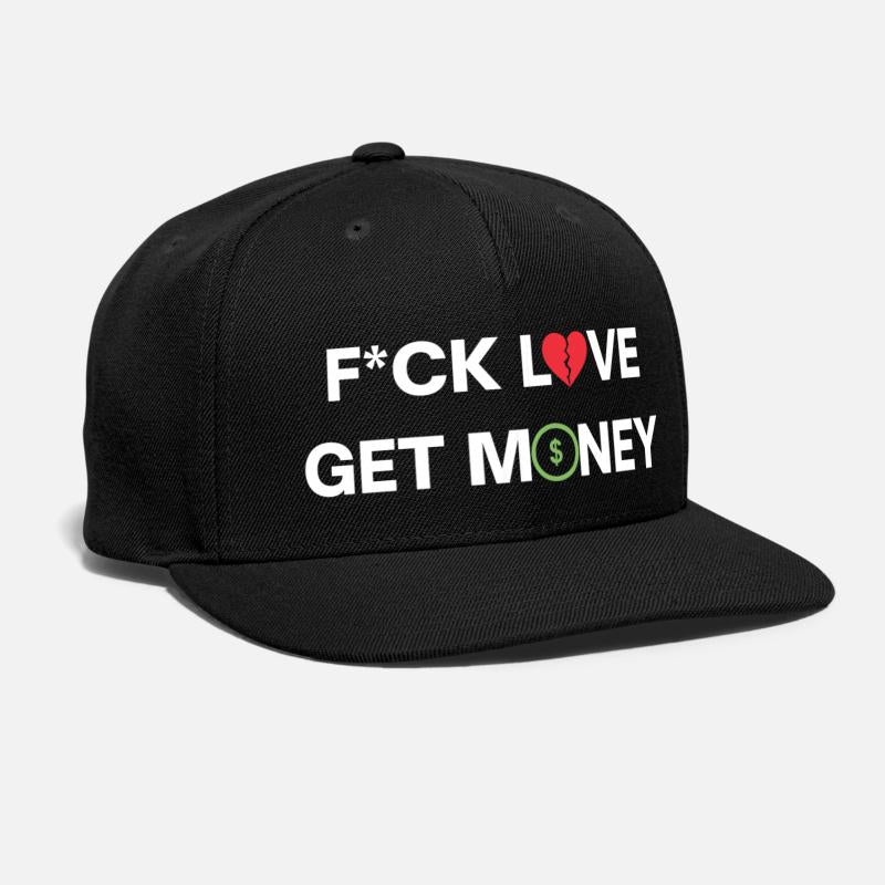Fuck Love Get Money | Broken Red Heart Green Dolla