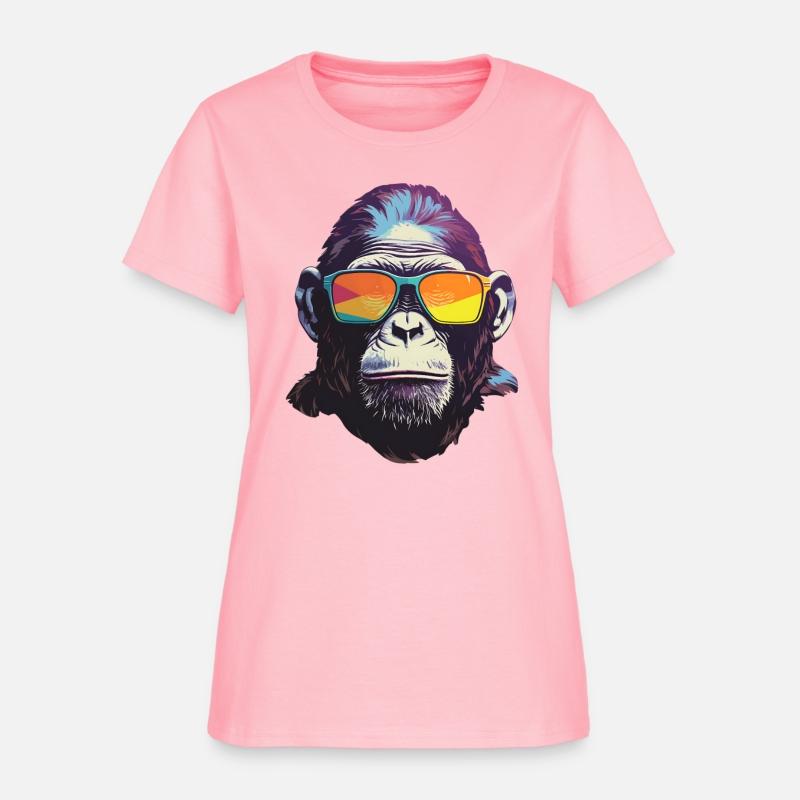 Funky Primate : Ape in Colorful Shades