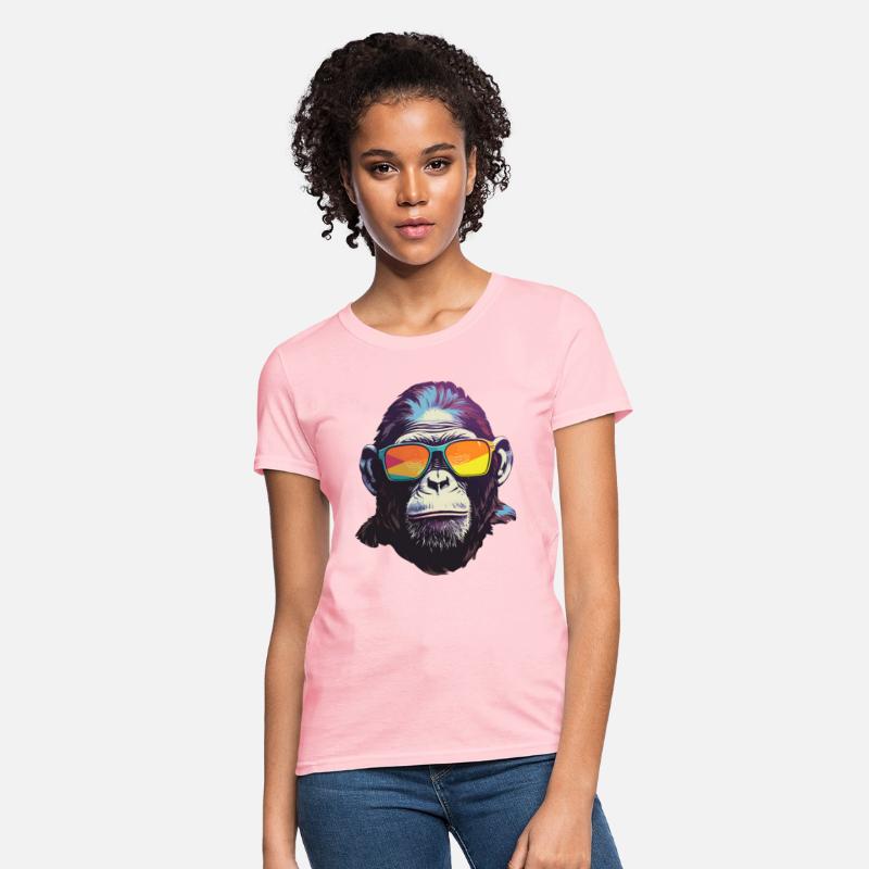 Funky Primate : Ape in Colorful Shades