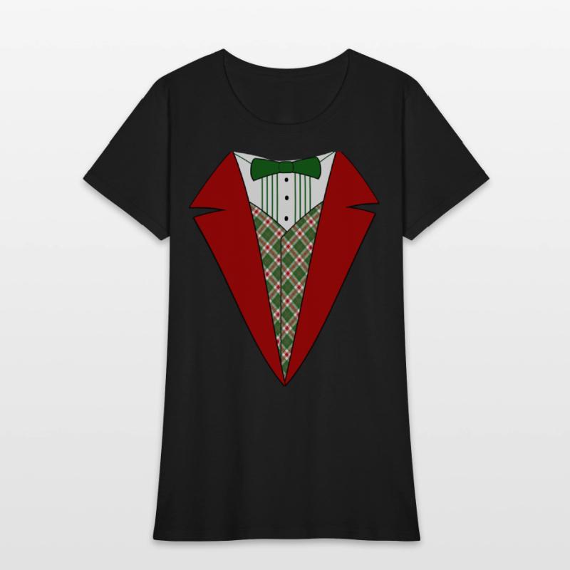 Funny Christmas Tuxedo, Red and Green Tux