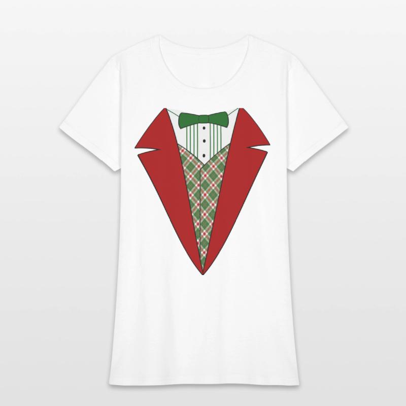 Funny Christmas Tuxedo, Red and Green Tux