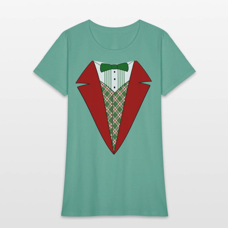 Funny Christmas Tuxedo, Red and Green Tux