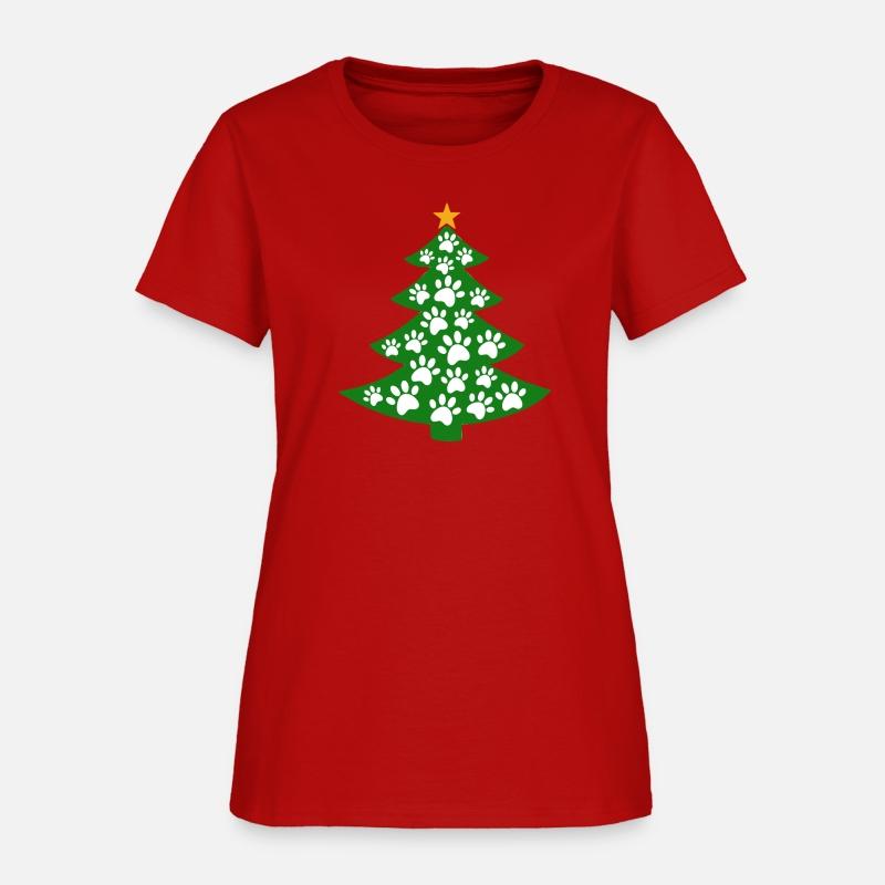 Funny Dog Paws Christmas Tree