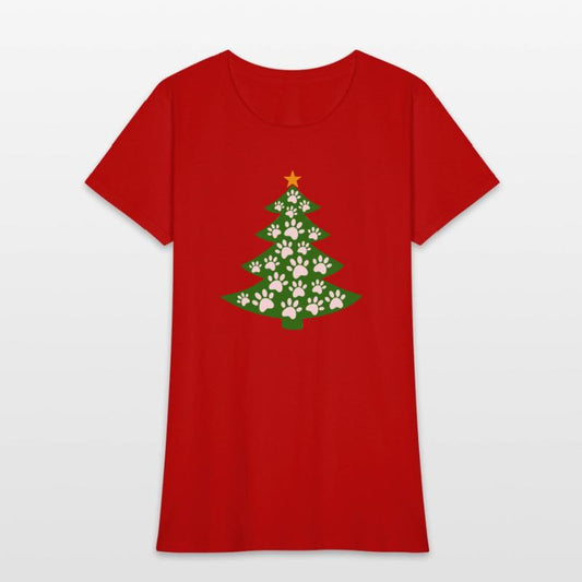 Funny Dog Paws Christmas Tree