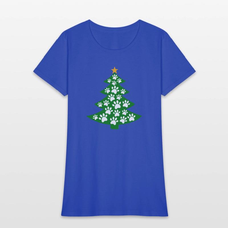Funny Dog Paws Christmas Tree