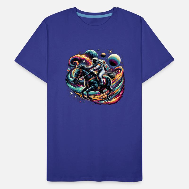 Funny Horse Racing Astronaut Jockey