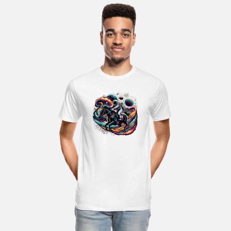 Funny Horse Racing Astronaut Jockey