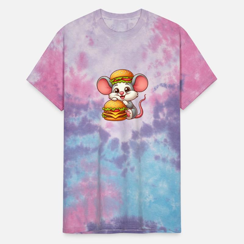 Funny Mouse Rat Cheeseburger Comic Fast Food