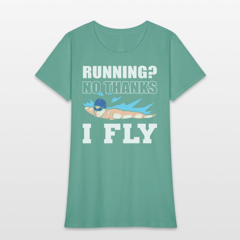 Funny Swimmer Marathoner