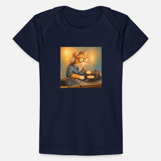 Funny Vintage Cat DJ Tropical Beach Gift