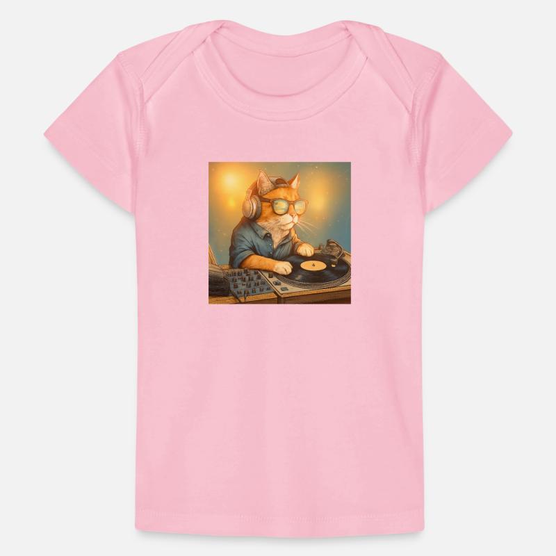 Funny Vintage Cat DJ Tropical Beach Gift