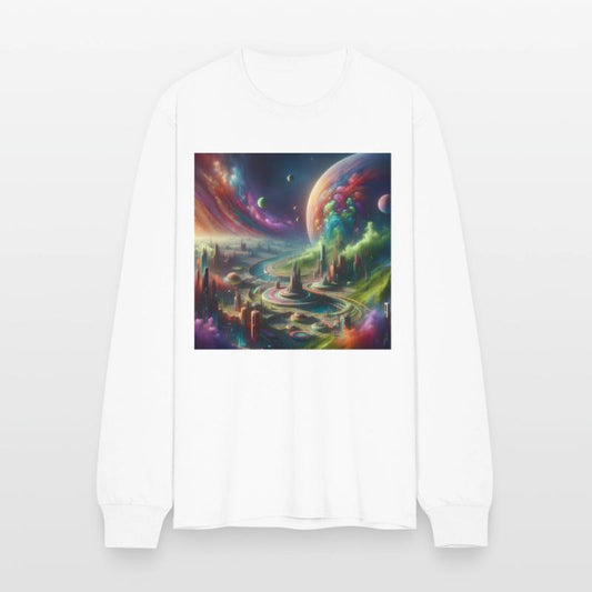 Futuristic Cosmic Cityscape Design Planet Sci-Fi