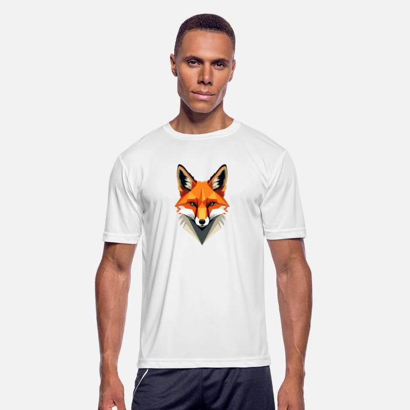 geometric fox Stylish Low-Poly Fox Design