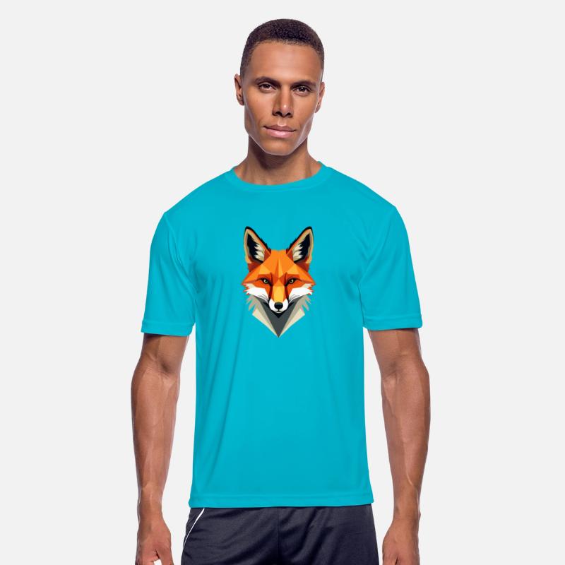 geometric fox Stylish Low-Poly Fox Design