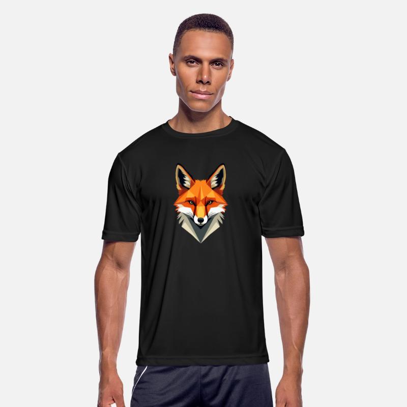 geometric fox Stylish Low-Poly Fox Design