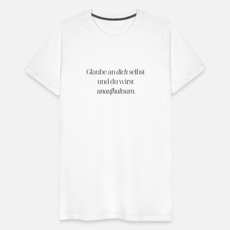 Glaube an dich selbst - black