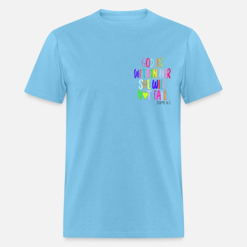 GOD IS WITHIN HER SHE WILL NOT FALL (BRIGHT COLOR)