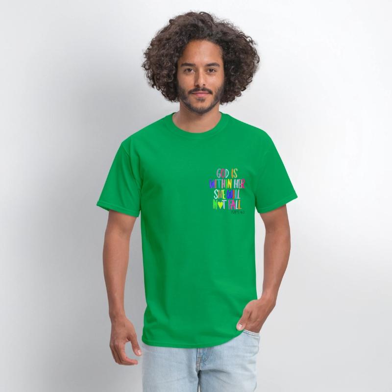 GOD IS WITHIN HER SHE WILL NOT FALL (BRIGHT COLOR)