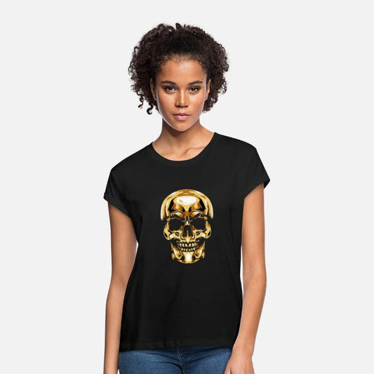 Gold Head Skull Vector