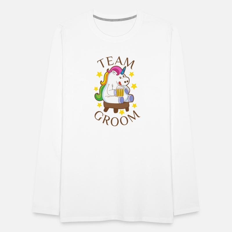 Groom Team Bachelor Unicorn Drinking Beer
