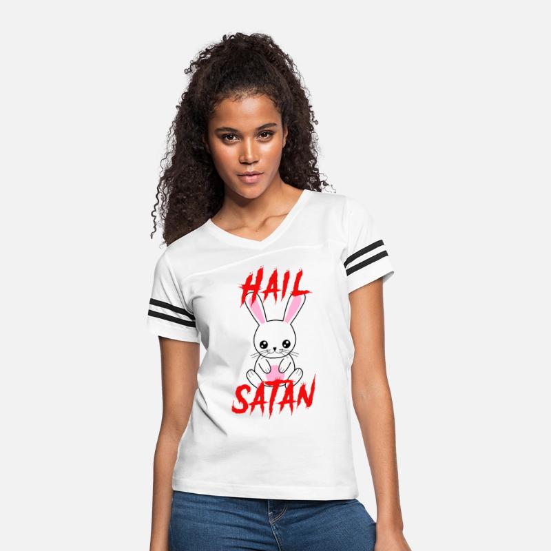 Hail Satan Funny Cute Kawaii Bunny Horror