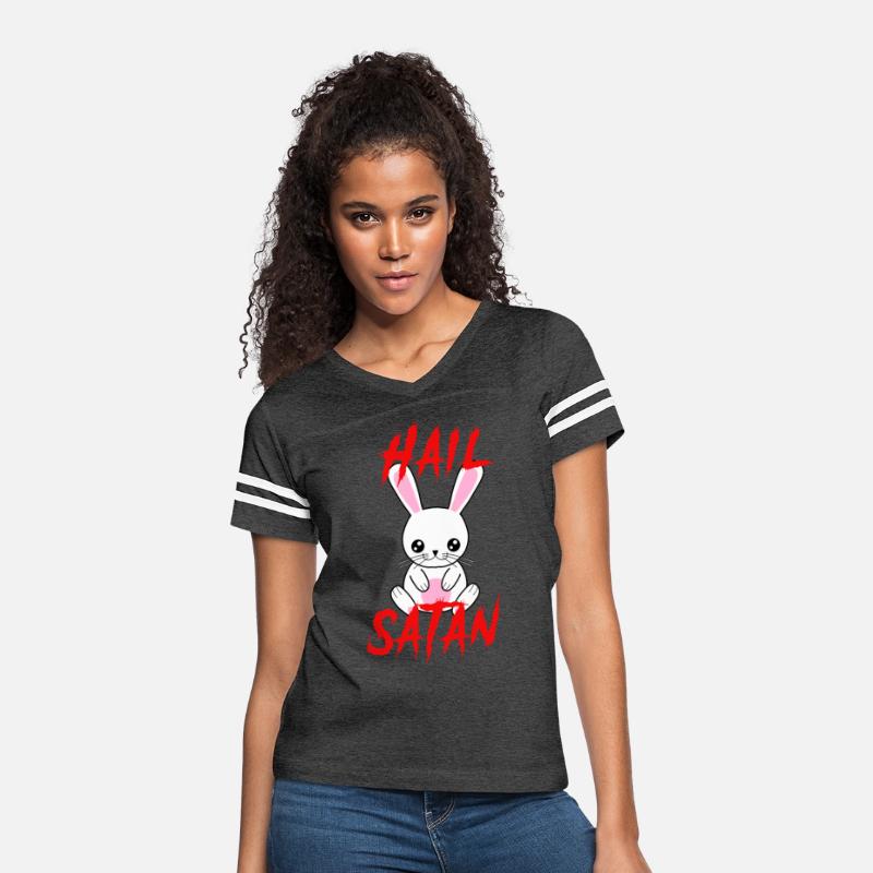 Hail Satan Funny Cute Kawaii Bunny Horror