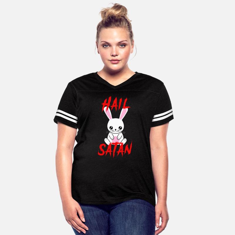 Hail Satan Funny Cute Kawaii Bunny Horror
