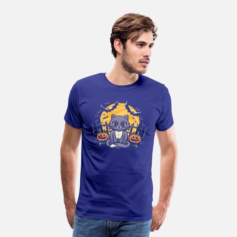 Halloween cat corner T Shirt design