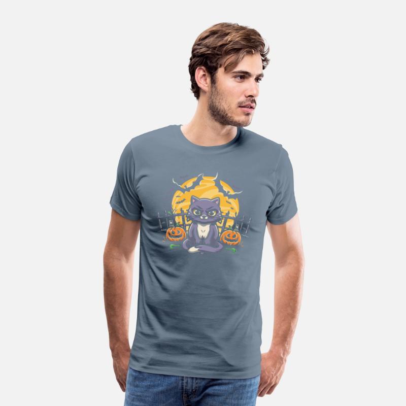 Halloween cat corner T Shirt design