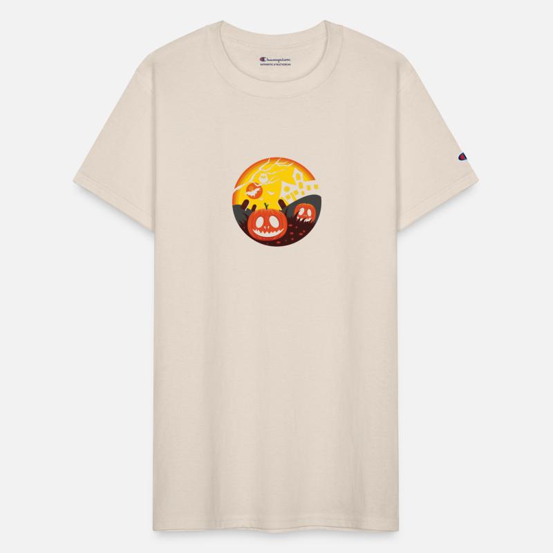 Halloween theme with pumpkin and bats