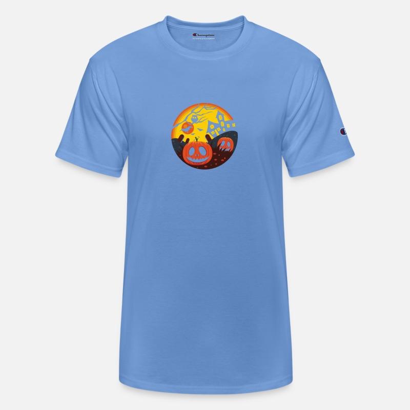 Halloween theme with pumpkin and bats