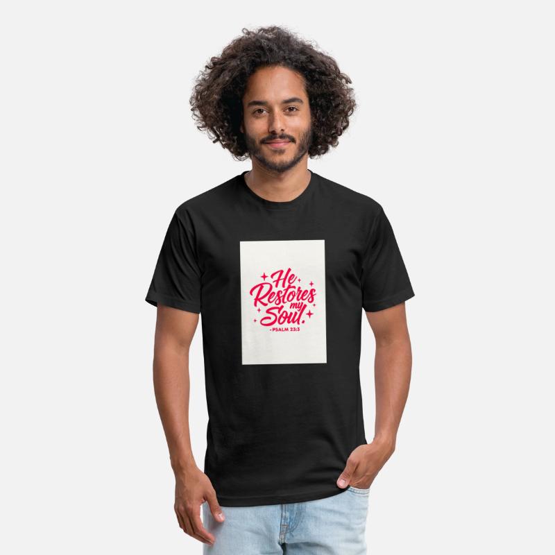 He Restores My Soul – Bible Verse Christian Faith