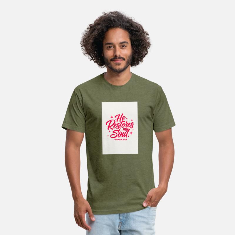 He Restores My Soul – Bible Verse Christian Faith