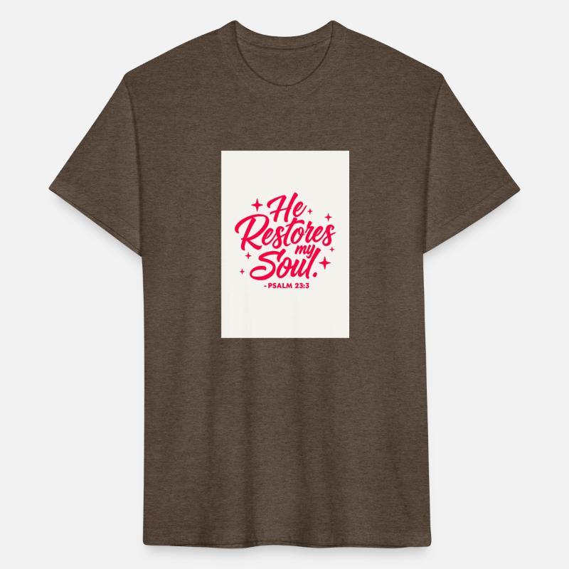 He Restores My Soul – Bible Verse Christian Faith