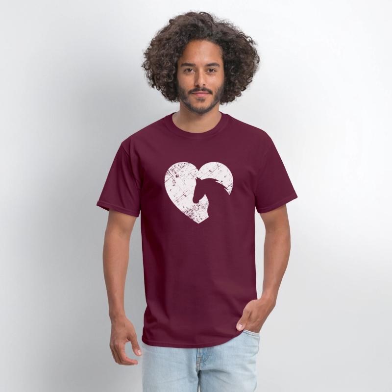 Heart with horse head