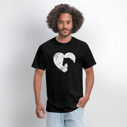 Heart with horse head