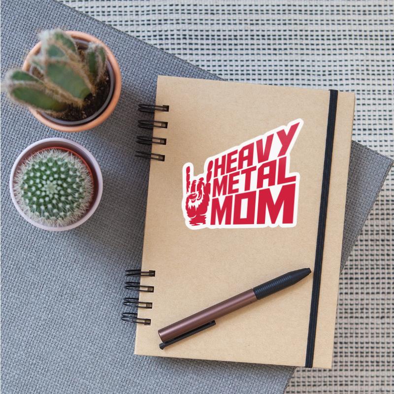 Heavy metal mom logo
