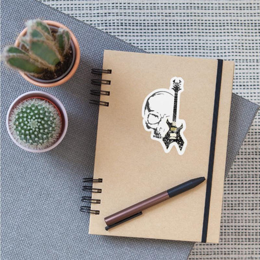 heavy metal skull guitar