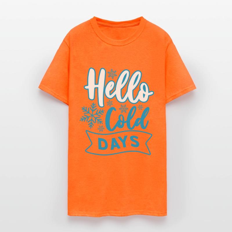 Hello Cold Days Snow Flakes Mistletoe Christmas