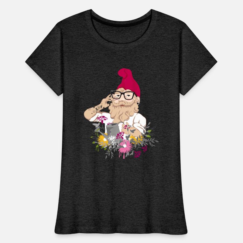Hipster Garden Gnome with Cell Phone